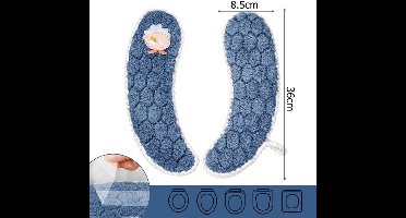 1 stuks toiletbrilhoezen, badkamer toiletbrilkussen, toiletbrilwarmer met handvat, wasbare en herbruikbare toiletbrilkussens voor de winter, geschikt voor alle toiletbrillen, blauw