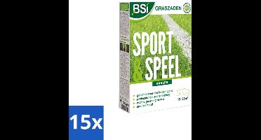 BSI – Graszaad – Sport & Speel – Sterk & Slijtvast Gazon – 500 g - Bulkverpakking - 15 stuks