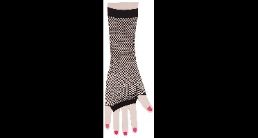 Net handschoenen Vingerloos Zwart