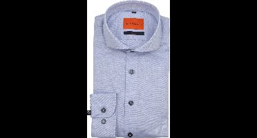 Suitable Melange Overhemd Lichtblauw - Maat 43 - Heren - Casual Shirt