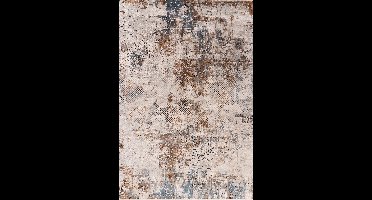 Rugsman Onyx 13 Vloerkleed - Ø 200 cm - Veelkleurigcolor - Rechthoekig, Loper, Rond - Acryl, Bamboozijde, Katoen - Eetkamer, Woonkamer - Abstract - Design, Modern