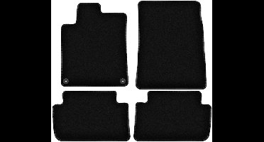 BASIC zwarte veloursmatten voor: Peugeot 407 coupé, sedan, stationwagen (2004-2011)