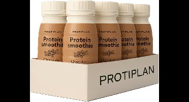 Protiplan - Tray Proteïne Smoothie Chocolade - 8 x 250 ml - Voordeelpak - Ready to go proteïnedrank