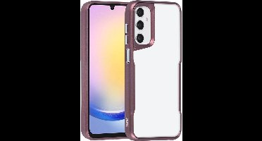 TUNIQ Back cover - Galaxy A25 - Rood - Slank en schokabsorberend - Verhoogde randen voor camera