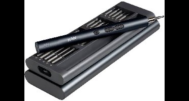 Joy-it WE-0002 Gereedschapsset Schroevendraaier, Accu-multitool Magnetisch, Incl. koffer 62-delig