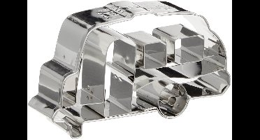 Staedter Caravan Shape Cookie Cutter, roestvrij staal, Zilver, 8 x 30 x 30 cm