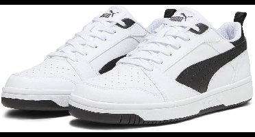 PUMA Rebound v6 Low Unisex Sneakers - Puma White-Puma Black-Puma Black