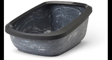 Savic kattenbak aseo jumbo marble grijs / zwart