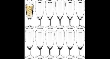 Secret de Gourmet Champagneglazen Conical - 48x stuks - prosecco/cava glazen - 150 ml