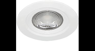 LED Inbouwspot - Kingtron - 7W 630lm 38D - IP54 Waterdicht - 830 Warm Wit 3000K - Rond - Wit