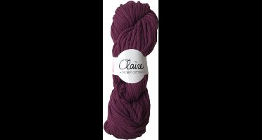 byClaire chunky cotton 005 plum - Haakgaren / Breigaren