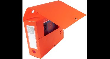 Exacompta 10x Klasseerdoos PP opaak rug 100mm - Rood - 59935E