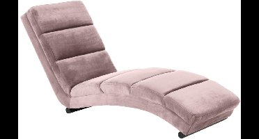 Giga Living Ligstoel Wikra - Roze Stof - 170x60x82cm