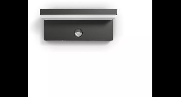 Philips Bustan buitenwandlamp - met sensor - antraciet