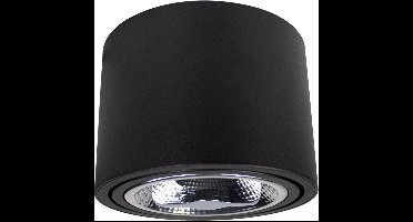 Opbouw spot armatuur | Zwart | AR111 | kantelbaar | Rond | 139 x 100 mm