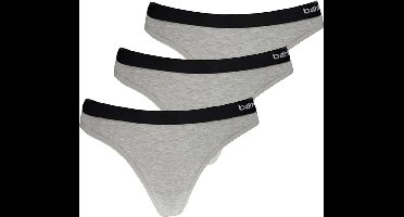Apollo Dames String Grijs Bamboe 3-pack - Maat M