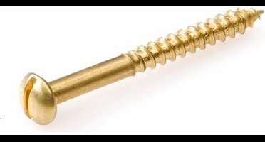 Houtschroef Din96 Bk 4X35Mm Ms - 200 stuks