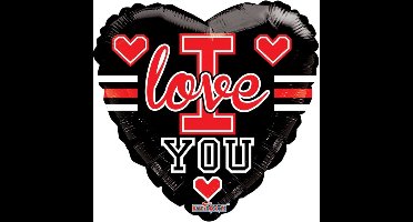 Wefiesta - Folieballon Hart I love you School Gellibean