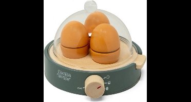 Houten speelgoed eierkoker - smaragdgroen