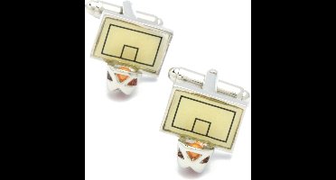 Manchetknopen - Basketbalnet met Basketbal