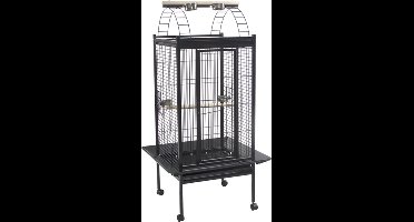 Voltrega Papegaaikooi/Vrijzit donkergrijs 75 x 75 x 128 cm