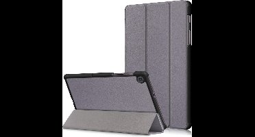 Hoesje Geschikt Voor Samsung Galaxy Tab S6 Lite Hoes Grijs Smart cover 2024 - Hoesje Geschikt Voor Samsung Galaxy Tab S6 Lite 2022 Hoes - tri-fold Bookcase Hoes Cover - Tab S6 lite hoes