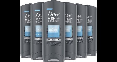 Dove Men+Care Clean Comfort Verzorgende Douchegel - 6 x 250 ml - Voordeelverpakking