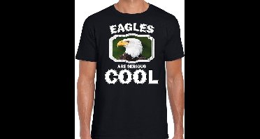 Dieren zeearenden t-shirt zwart heren - eagles are serious cool shirt - cadeau t-shirt arend/ zeearenden liefhebber XL