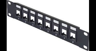 Renkforce RF-3521390 10 inch Frontplaat voor patchkast Zwart