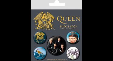 Pyramid International Queen Pin-Back Buttons 5-Pack Classic Pins & Brooches