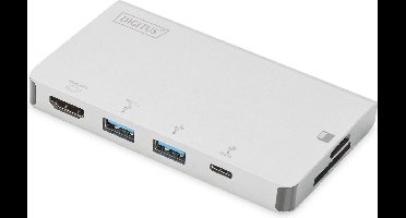 Digitus USB-C dockingstation Geschikt voor merk (dockingstation): Universeel Incl. laadfunctie