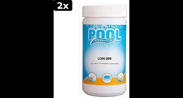 2x Pool Power Mini Flacon 1 Kg Chloortabletten 20 gram