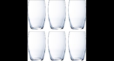 Luminarc Drinkglazen Versailles - 6x stuks - glas - 375 ml - Waterglazen/sapglazen