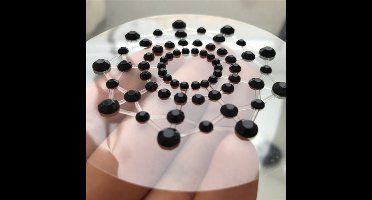 Tepel sieraad - Nipple sticker - Tepel sticker - Tepelstickers - Burlesque - Partyaccessoire - Diamantjes - Steentjes - Zwart - 1 paar