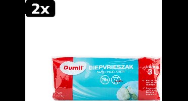 2x Dumil diepvrieszak 3L 75 stuks