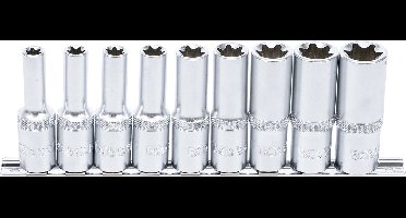 BGS - Torx doppenset lang 1/2" -  9 delig - E10, E11, E12, E14, E16, E18, E20, E22 en E24 - BGS2026