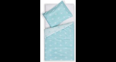 Jollein ledikant dekbedovertrek 100x 140cm plus jade Ledikant dekbedovertrek plus jade 100x140cm