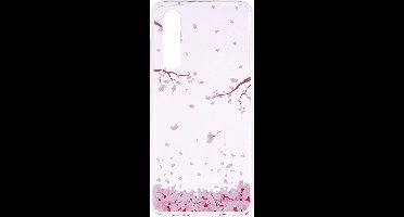 Shop4 - Huawei P30 Hoesje - Zachte Back Case Vallende Bladeren