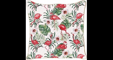 Signare Kussenhoes - Gobelin - Flamingo - 45 cm