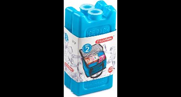 Plasticforte kleine koelelementen - 2x stuks - blauw - 11 x 5.5 cm - kunststof - goede kwaliteit