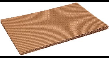 Creativ Company Ribbelkarton Bruin 25x35 cm 10 vel