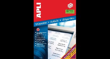 Apli witte etiketten formaat 105 x 148 mm (b x h) 1.000 stuks 4 per blad (2528)