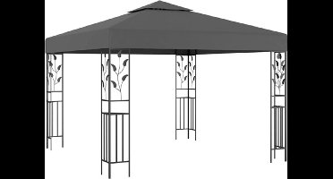 vidaXL - Prieel - 3x3 - m - antraciet