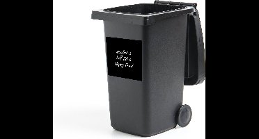 Container sticker Hoe laat is het? Het is Happy Hour! - Drank - Quotes - Spreuken - Alcohol - 40x40 cm - Kliko sticker