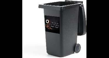 Container sticker Keuken - Dat de koffie maar sterk mag zijn - Koffie - Espresso - 40x40 cm - Kliko sticker