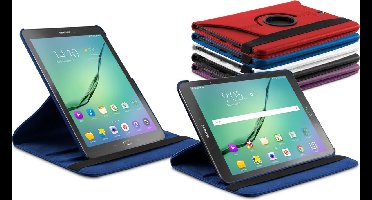 Samsung Galaxy Note 10.1" Luxe Lederen Hoes - Auto Wake Functie - Meerdere standen - Case - Cover - Hoes - Rood