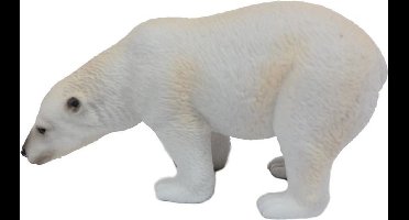 Witte plastic ijsbeer 11 cm