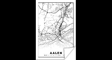 Poster Aalen - Plattegrond - Kaart - Stadskaart - 20x30 cm