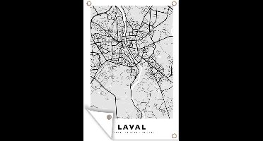 Tuindecoratie Kaart - Stadskaart - Laval - Plattegrond - Frankrijk - 40x60 cm - Tuinposter - Tuindoek