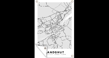 Tuindecoratie Duitsland - Plattegrond - Landshut - Kaart - Stadskaart - 40x60 cm - Tuinposter - Tuindoek